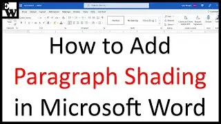 How to Add Paragraph Shading in Microsoft Word (PC & Mac)
