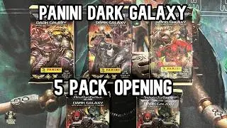 Warhammer 40,000 Panini Dark Galaxy 5 Pack Opening- INTERESTING INFERNO/PURGE/WEBWAY PULLS!
