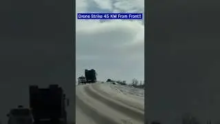 Russian Logistics Truck Targeted by Long-Range FPV Drone Near Avdiivka