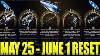 Blue Shards & Good Incarnons! Warframe Weekly Reset May 25 - June 1!