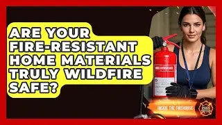 Are Your Fire-resistant Home Materials Truly Wildfire Safe? - Inside the Firehouse