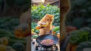 Hardworking Tom making food #cat #aivideo #dailyroutine #viral #aiandworld