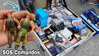 Caçada gamer #443 Xbox 360 Bonecos do SOS COMANDOS na feira do rolo!!!