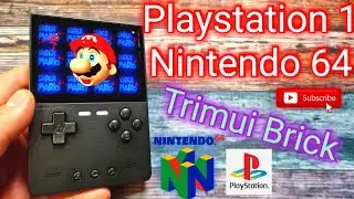 Trimui Brick testing PS1 and N64 games I Retro Handheld