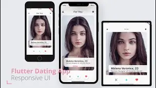 Flutter Dating App UI (Responsive UI, Figma Design, Screen Util) - Speed Code