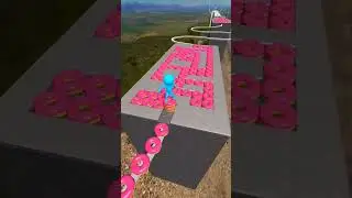 Pink donuts 🍩 😋 #fungame #donuts #challenge #ytshorts