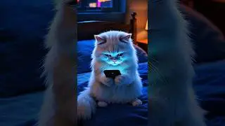Crying Cat Holding a Phone 📱😿 | Emotional Funny Video #cat #catlovers