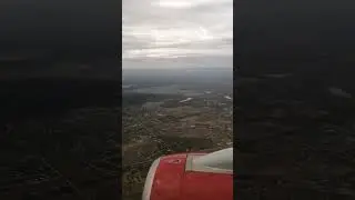 SSJ preparing to land in Saint Petersburg #sukhoy #superjet #saintpeterburg #russia #plane