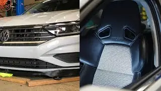 2019 VW Jetta Project Video 2 - Custom Seats & ECS 3D Printed Parts!