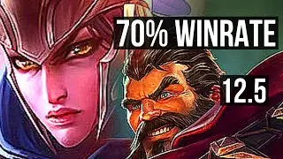 QUINN vs GRAVES (TOP) | 70% winrate, 7 solo kills, Legendary, Rank 11 Quinn | BR Challenger | 12.5