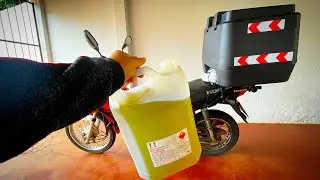 COMO ABASTECER POP 110 COM BAÚ 80 LITROS ?