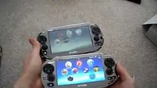 Review Comparison Playstation PS Vita 2000 Slim Vs Versus PS Vita 1000 Phat Fat Part 1