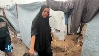 Gaza, le piogge peggiorano condizioni degli sfollati
