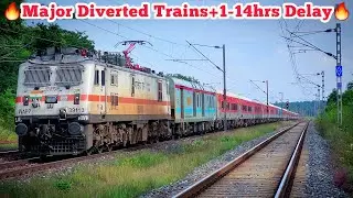 🔥Trains On Gradient Azad Hind+Duronto | Dangerous WAP7+LHB Powerful DIVERTED Trains | SECR RAILWAYS🔥