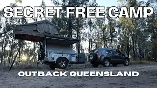I Found This FREE CAMP In Outback Queensland || SOLO CAMPING