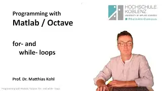 Программирование с помощью Matlab или Octave, Глава 2: цикл for, цикл while