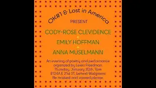 An Evening of Poetry and Performance - Cody-Rose Clevidence and Emily Hoffman