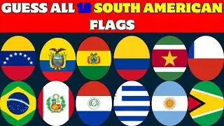Can You Guess ALL 12 south american Flags 🌏 Challenge Yourself!