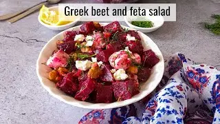 Beetroot feta salad (Mediterranean beet salad)