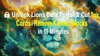 🔓 Unlock Lions Gate Portal & Cut Toxic Cords | Remove Karmic Blocks in 11 Minutes