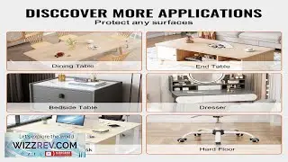 VEVOR Plastic Table Cover 42 x 96 Inch 1.5 mm Thick Clear