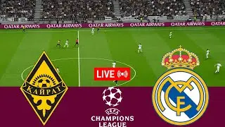 [LIVE] Kairat vs Real Madrid. UEFA Champions League 25/26 Full Match - VideoGame Simulation