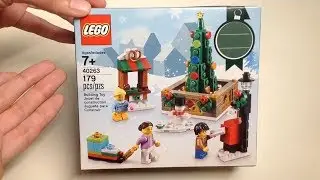 LEGO&reg; Christmas Town Square Set #40263 Unboxing