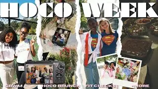 HOCO WEEK VLOG  🎀💐 I daily grwm, fit checks, hoco brunch, pep rally + more