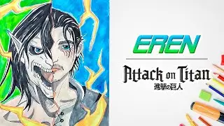 Easy Drawing Eren Attack on Titan (Shingeki no Kyojin) | QuickDraw