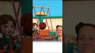 Swing Song | Bus Cartoon Sign Language For Kids #kidssongs #nurseryrhymes #shorts #babysongs #kids