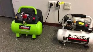 Geluidsarme compressor vs normale compressor AC4505 vs MA061800