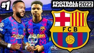 BARCA IN DEBT! TIME TO REBUILD!! | FM22 Rebuilding FC Barcelona #1 | Football Manager 2022 Rebuild