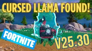 CURSED LLAMA FORTNITE GAMEPLAY UPDATE | All new items located | Jujutsu Kaisen weapons revealed
