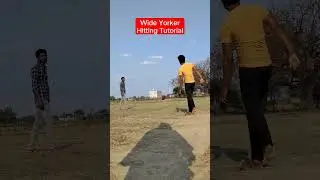 38*100 How to hit wide Yorker #cricket #bowling #cricketlover #batting #towncricket @princeee0007