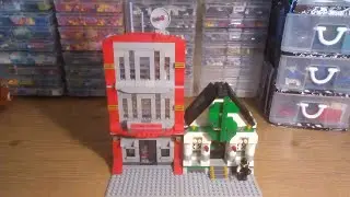 Custom Lego DC comics Star labs & First National Bank moc. Ft. Trixie.