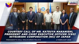 Courtesy Call of Katsuya Nakanishi, President and CEO of Mitsubishi Corporation