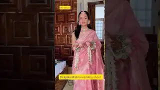 dr apala Mishra wedding video shoot/ IFS officer
