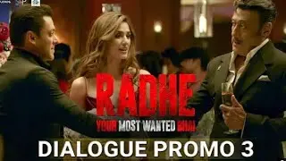Radhe: Dialogue Promo 3 | Salman Khan | Jackie Shroff | Disha Patani | Prabhu Deva |
