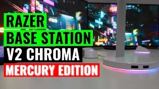 NEW Razer Base Station V2 Chroma Mercury Edition Unboxing and Review! | Corsair ST100 Comparison