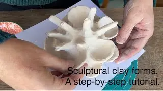 Clay sculpting tutorial. Pinching fans and spikes.