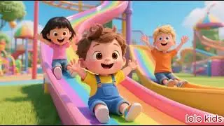 Fun rides & slide at Amusement park  part 2_ Nursery Rhymes & babies song _Fun cartoon _lolo kids 