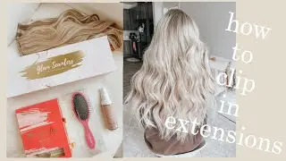EASIEST WAY TO PUT IN CLIP-IN HAIR EXTENSIONS || GLAM SEAMLESS | FONALA PRODUCT REVIEW 🌸🥂💞
