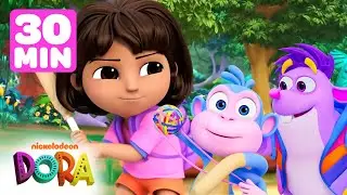 Dora&rsquo;s Daring Sports Rescues ⚾️⚽️ Let's Play Outside for 30 Minutes | Dora & Friends