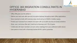 Office 365 migration services | IT infrastructure Business services