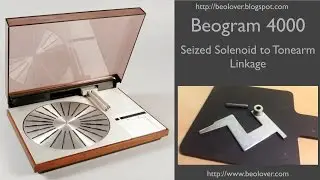 Beogram 4000: Seized Solenoid to Tonearm Linkage