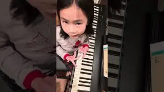 Learning step by step how to play the piano song Ode To Joy for beginners 