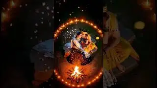 Radha Krishna Divine Love 🔥 | Cinematic Top-Down Descending Shot | Romantic AI Video