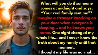A Stranger Knocked At Midnight And Said My Real Family Sent Him #story #mysterystory
