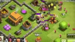 Clash Of Clans - Town Hall 3 Hybrid Base Design - w/ Replays!