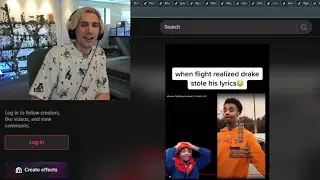 xQc reacts to Drake stealing Flights lyrics